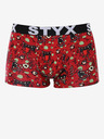 Styx Červené pánské vzorované boxerky Styx Zombie