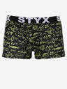 Styx Žluto-černé pánské vzorované boxerky Styx Fyzika