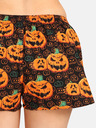 Styx Oranžovo-černé dámské trenýrky Styx Halloween dýně