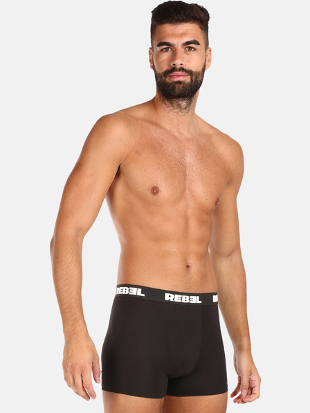 Nedeto Sada pěti pánských boxerek v černé barvě Nedeto Rebel