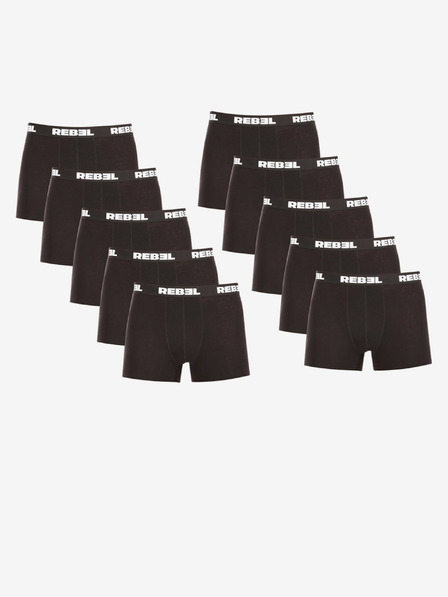 Nedeto Sada deseti pánských boxerek v černé barvě Nedeto Rebel