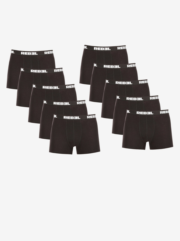 Nedeto Sada deseti pánských boxerek v černé barvě Nedeto Rebel