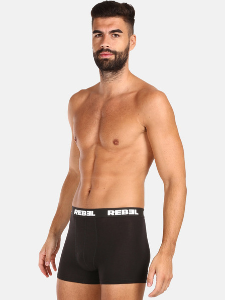Nedeto Sada tří pánských boxerek v černé barvě Nedeto Rebel
