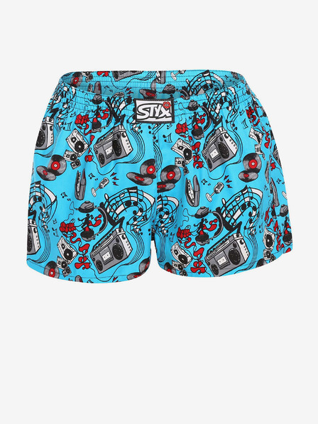 Styx Modré dámské trenýrky Styx art Hudba