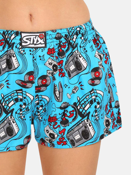 Styx Modré dámské trenýrky Styx art Hudba
