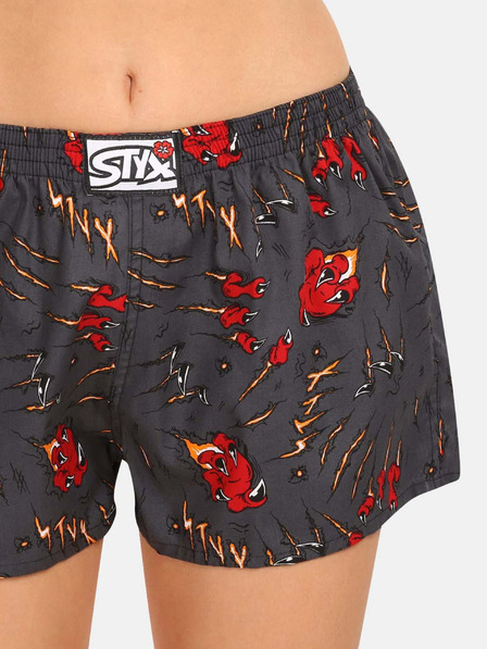 Styx Černé dámské trenýrky Styx art Drápy
