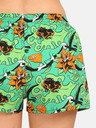 Styx Zelené dámské vzorované trenýrky Styx art Tropic