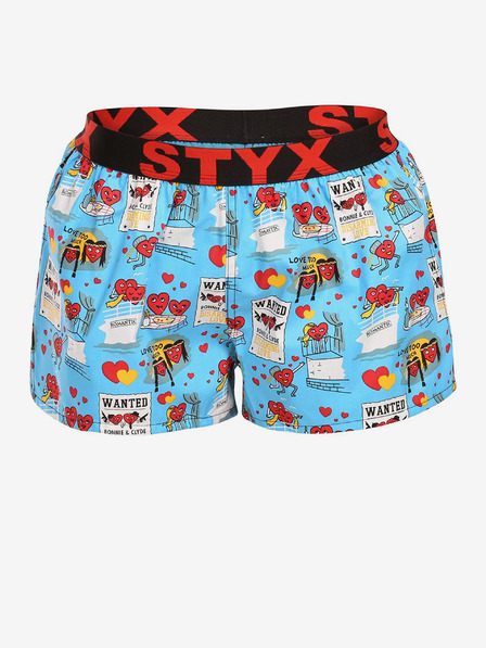 Styx Dámské trenky Styx art sportovní guma Valentýn páry