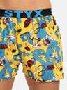 Styx Modro-žluté pánské vzorované trenýrky Styx Exploze