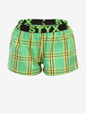 Styx Zelené dámské kostkované trenýrky Styx