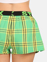 Styx Zelené dámské kostkované trenýrky Styx
