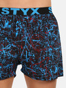 Styx Modré pánské trenýrky Styx art Jáchym
