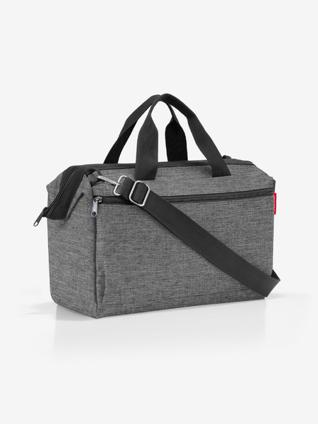 Reisenthel Šedá cestovní taška Reisenthel Allrounder S Pocket Twist Silver