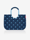 Reisenthel Tmavě modrá dámská puntíkovaná taška Reisenthel Loopshopper L Frame Mixed Dots