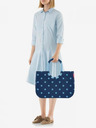 Reisenthel Tmavě modrá dámská puntíkovaná taška Reisenthel Loopshopper L Frame Mixed Dots