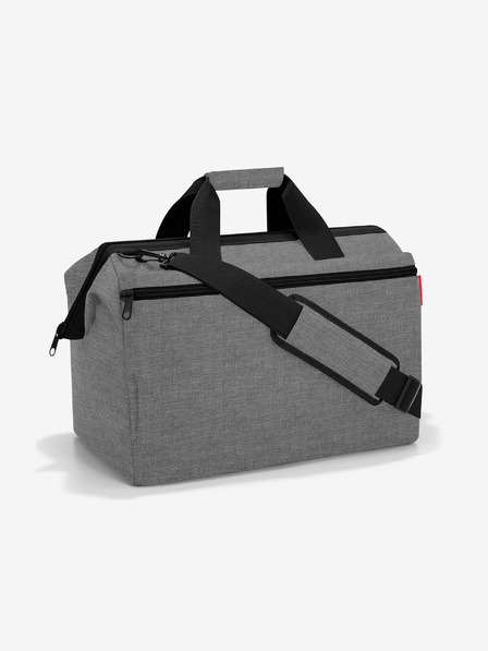 Reisenthel Šedá cestovní taška Reisenthel Allrounder L Pocket Twist Silver
