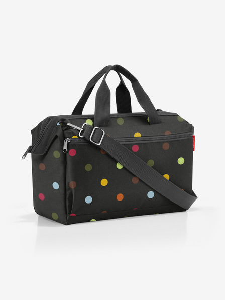 Reisenthel Černá puntíkovaná cestovní taška Reisenthel Allrounder S Pocket Dots