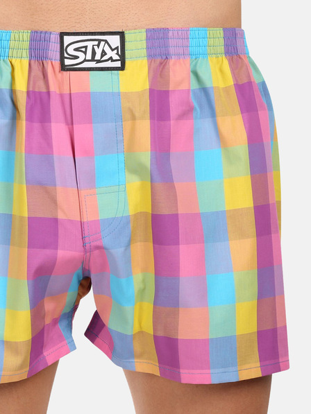Styx Sada tří - pánské trenky Styx klasická guma vícebarevné