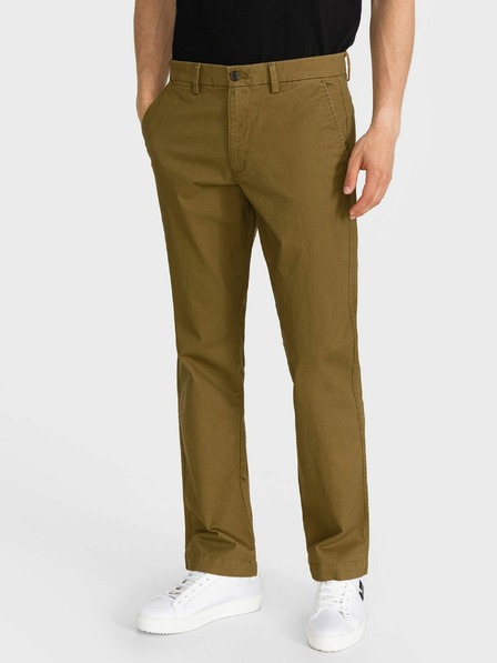 GAP Kalhoty essential khaki straight fit GapFlex GAP