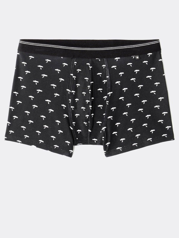 Celio Černé pánské vzorované boxerky Celio Mitch