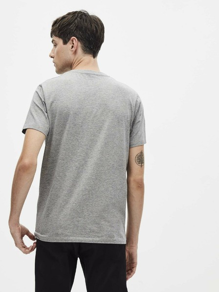 Celio Šedé pánské basic tričko Celio Neunir