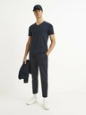 Celio Tmavě modré pánské basic tričko Celio Neuniv