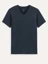 Celio Tmavě modré pánské basic tričko Celio Neuniv