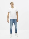 Celio Bílé pánské basic tričko Celio Neuniv