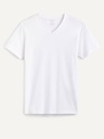 Celio Bílé pánské basic tričko Celio Neuniv