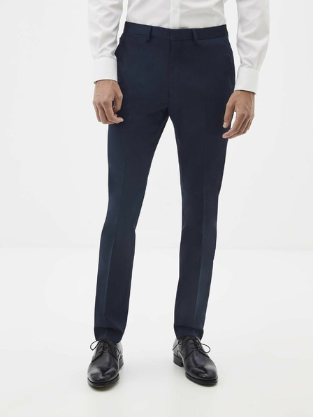 Celio Tmavě modré oblekové kalhoty Celio Rodiamond