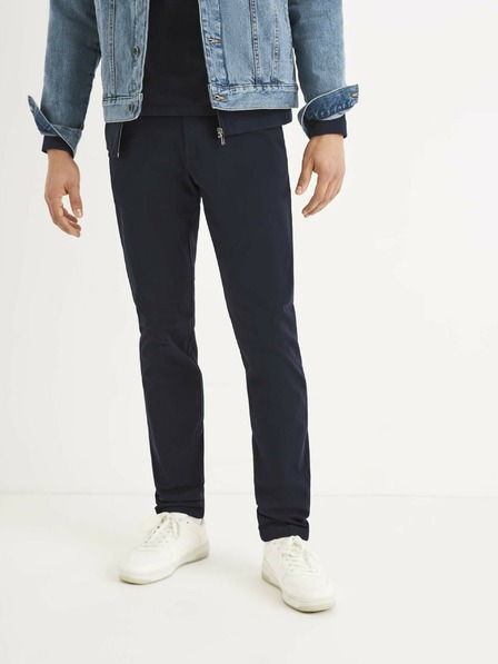 Celio Tmavě modré pánské kalhoty Celio