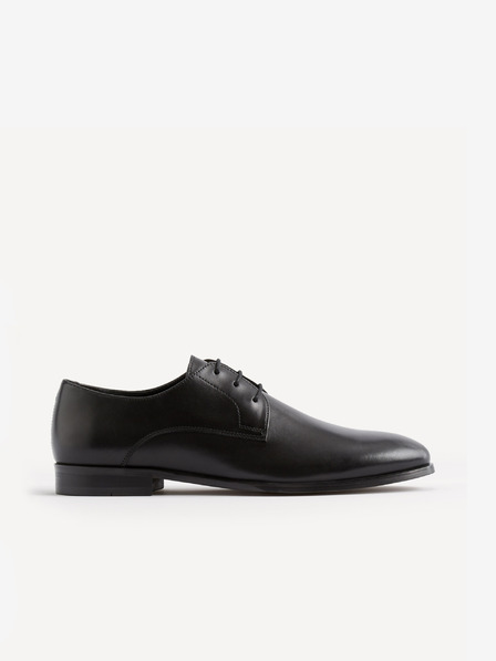 Celio Černé kožené polobotky Celio Rytaly