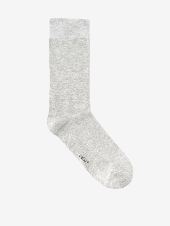 Celio Světle šedé ponožky Celio Milo