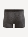 Celio Tmavě šedé pánské pruhované boxerky Celio
