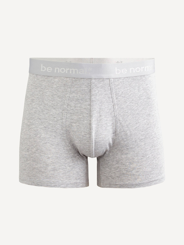 Celio Světle šedé pánské boxerky Celio Binormal