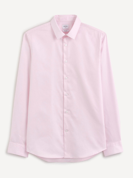Celio Světle růžová pánská slim fit košile Celio Narox