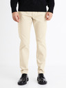Celio Béžové pánské chino kalhoty Celio Tocharles