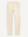 Celio Béžové pánské chino kalhoty Celio Tocharles