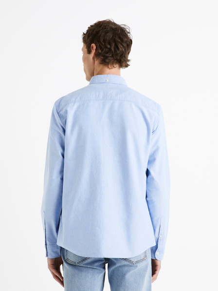 Celio Světle modrá pánská bavlněná košile Celio Daxford