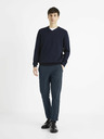 Celio Tmavě modrý pánský basic svetr Celio Decotonv