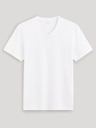 Celio Bílé pánské basic tričko Celio Debasev