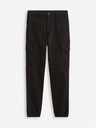 Celio Černé pánské cargo kalhoty Celio Dolyte