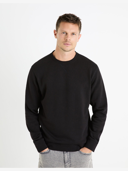 Celio Černá pánská basic mikina Celio Feseven