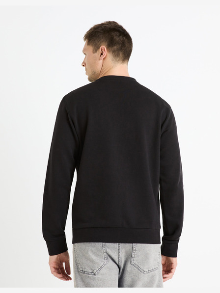 Celio Černá pánská basic mikina Celio Feseven
