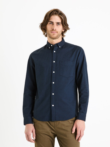 Celio Tmavě modrá pánská košile Celio Daxford