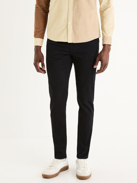 Celio Černé pánské slim fit džíny Celio Dow