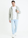 Celio Světle šedá pánská basic mikina Celio Fethree