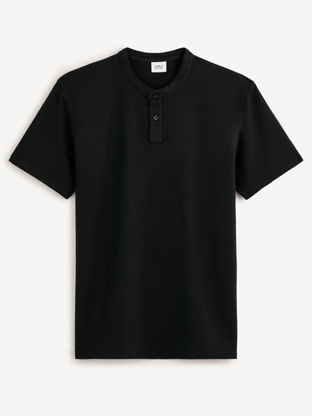 Celio Černé pánské basic polo tričko Celio Gesohel
