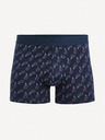 Celio Tmavě modré pánské vzorované boxerky Celio Giboberneo