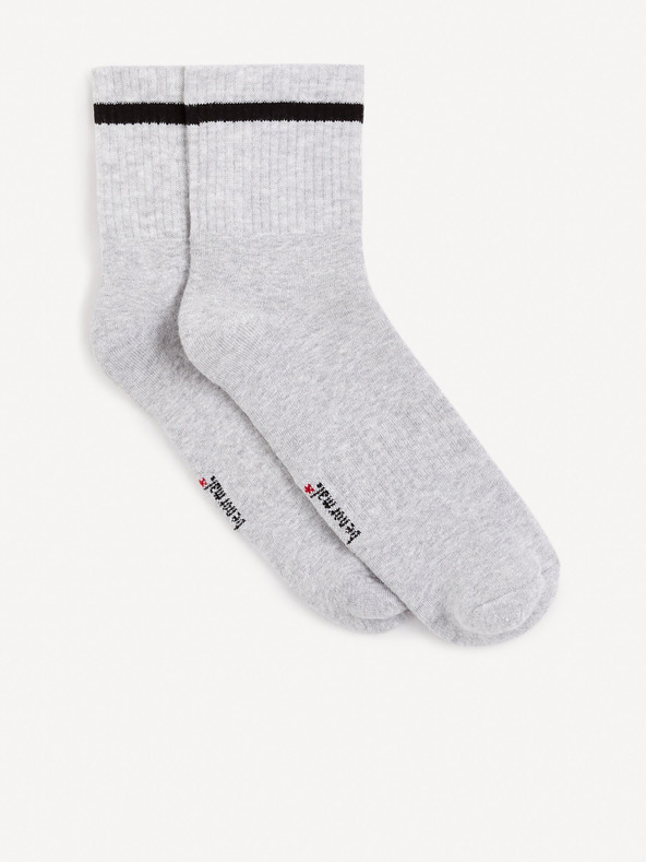 Celio Světle šedé pánské ponožky Celio Gihalf